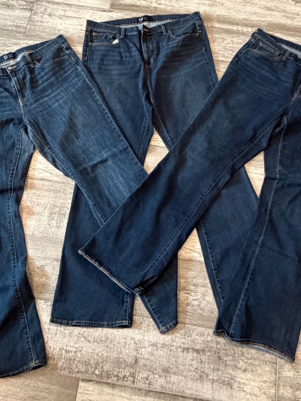 GAP Denim Bootcut Jeans Women’s Size 16 Tall / 33 Dark Wash Lot of 3